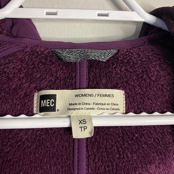 MEC Women's Plum Barbizon Full Zip Parka Fleece Lined Coat - Picture 6 of 12